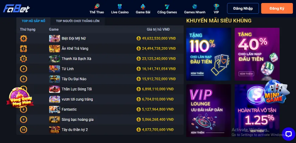 Cấp độ VIP Bạch Kim tại iwin88